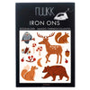 Iron on black forest patches in packet 